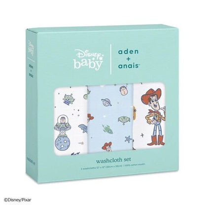 Aden + Anais Washcloth Set - Toy Story (Pack of 3)