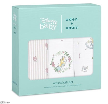 Aden + Anais Washcloth Set - Alice in Wonderland (Pack of 3)