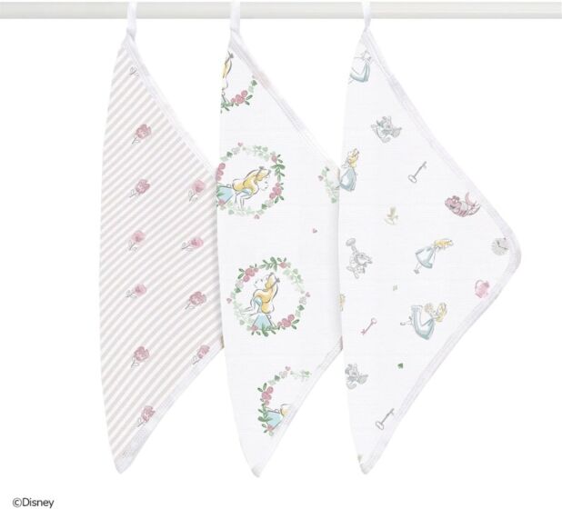 Aden + Anais Washcloth Set - Alice in Wonderland (Pack of 3)
