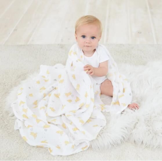 Aden + Anais Essentials Cotton Swaddle Winnie + Friends (Pack of 4)