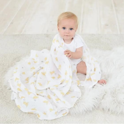 Aden + Anais Essentials Cotton Swaddle Winnie + Friends (Pack of 4)