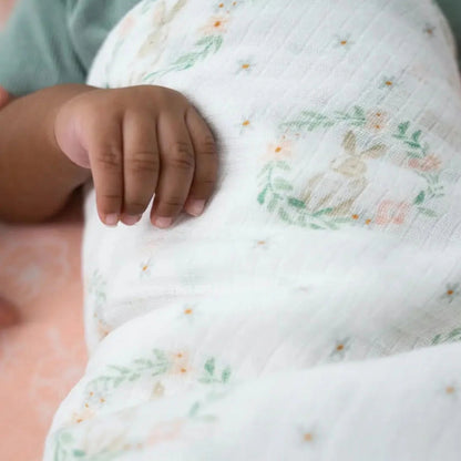 Aden + Anais Essentials Cotton Swaddle Blushing Bunnies (Pack of 4)