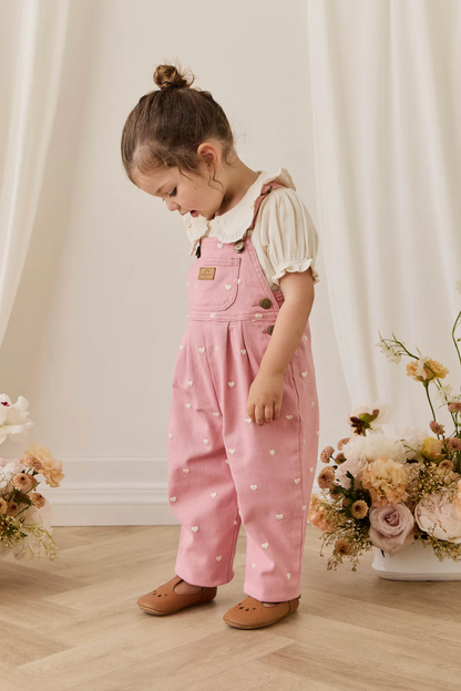 Jamie Kay Blair Overall - Petite Heart Rose