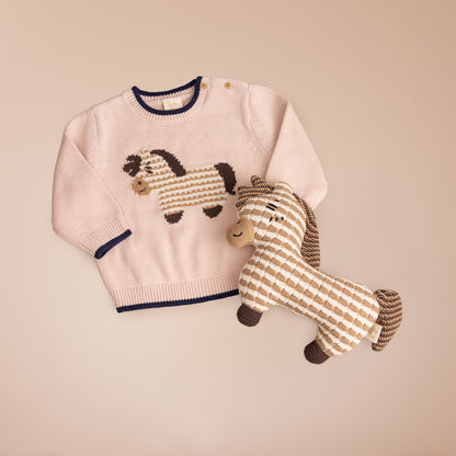 Harris the Horse Sweater Set Pink (18-24M / 2-3Y)