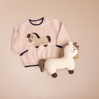 Harris the Horse Sweater Set Pink (18-24M / 2-3Y)