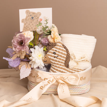 Harris the Horse Premium Hamper (Baby Girl / Cream Blanket)