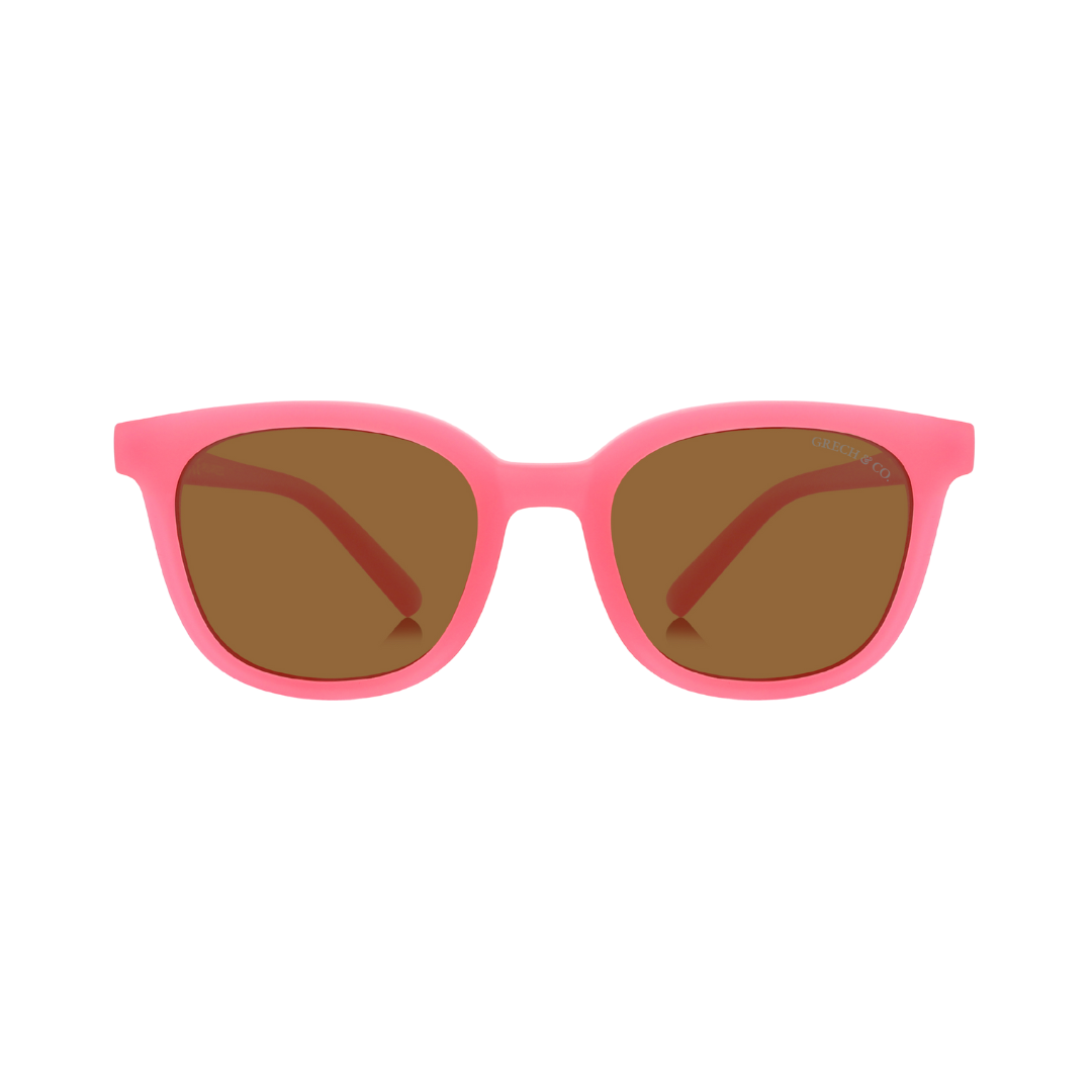 Classic Wayfarer Sustainable Sunglasses | Bio-Based á Bendable á Polarized | Bubble Gum