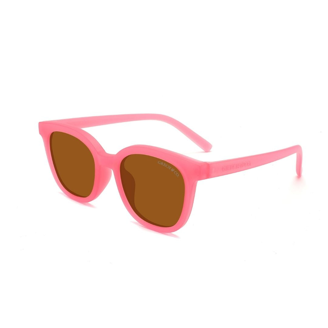 Classic Wayfarer Sustainable Sunglasses | Bio-Based á Bendable á Polarized | Bubble Gum