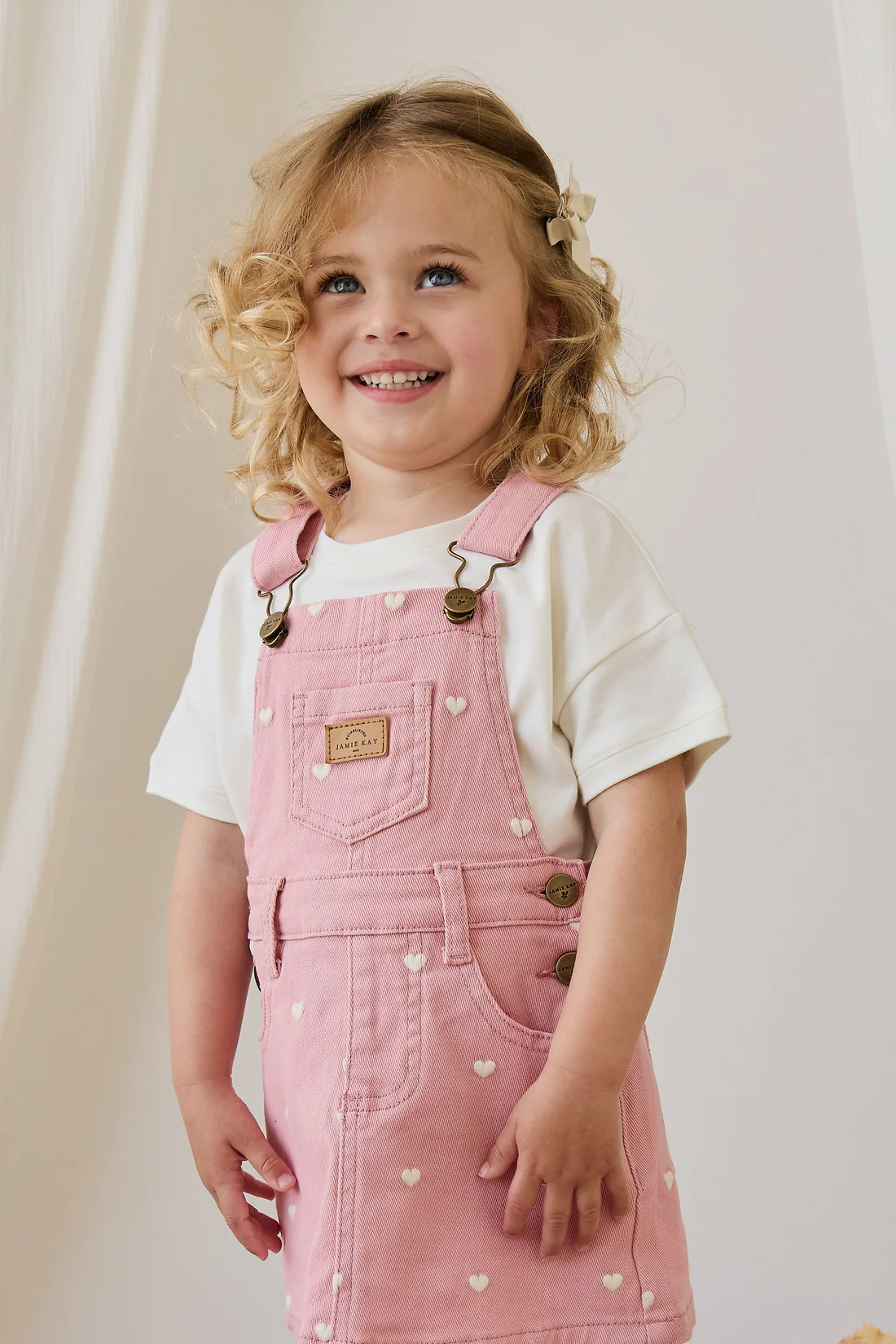 Jamie Kay Classic Overall Dress - Petite Heart Rose