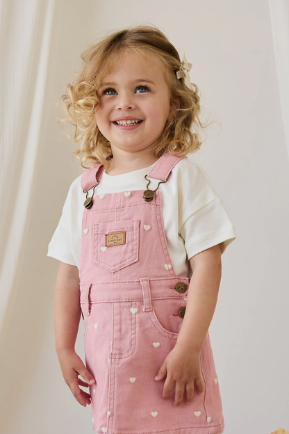 Jamie Kay Classic Overall Dress - Petite Heart Rose