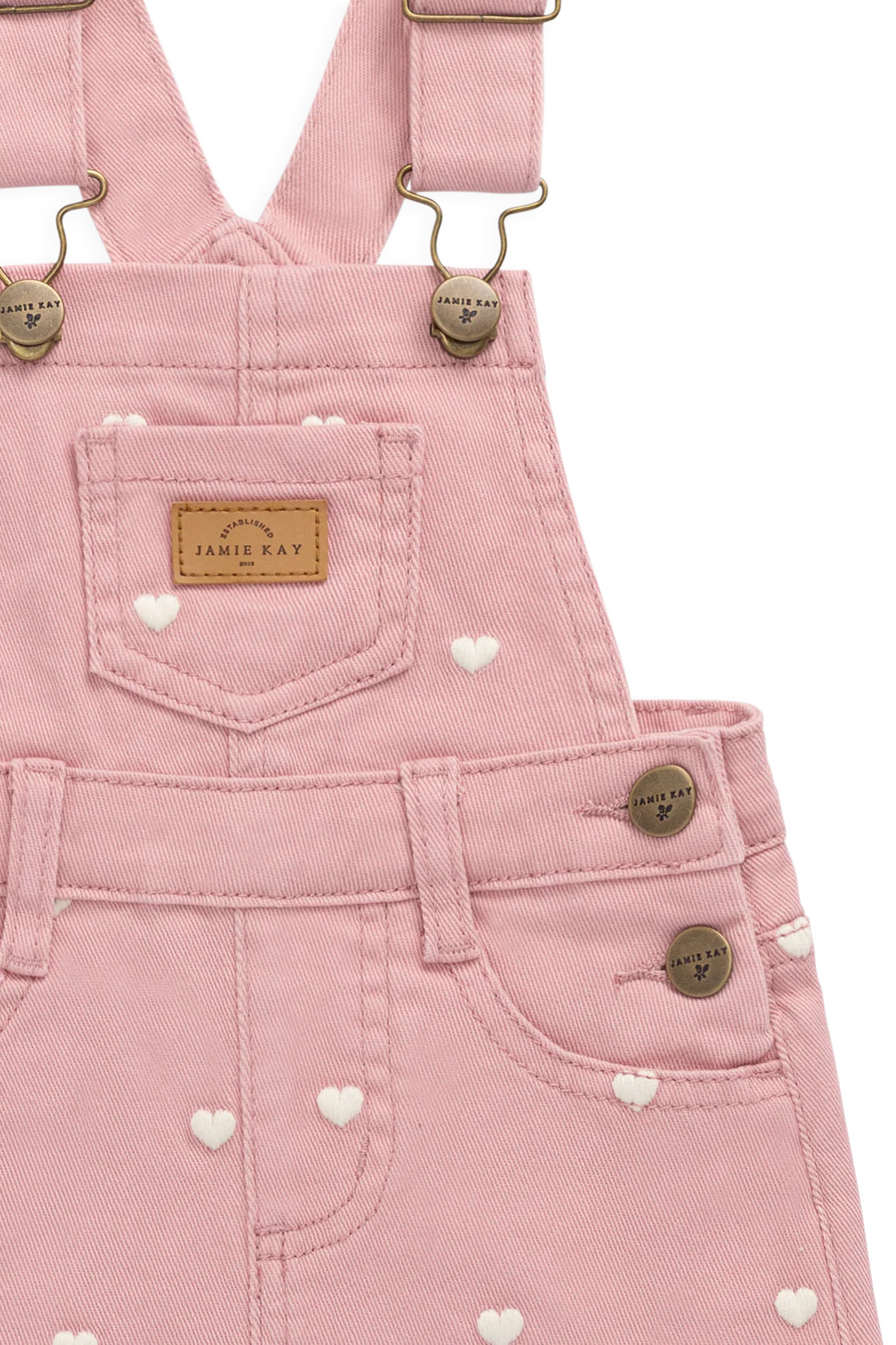 Jamie Kay Classic Overall Dress - Petite Heart Rose