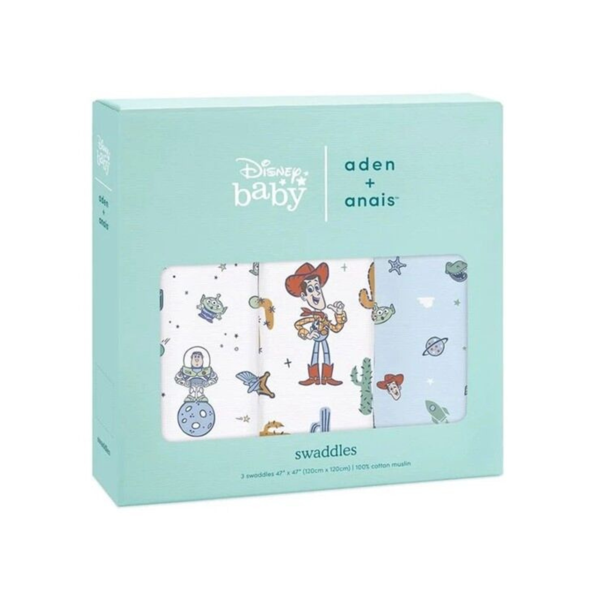 Aden + Anais Classic Swaddles - Toy Story (Pack of 3)
