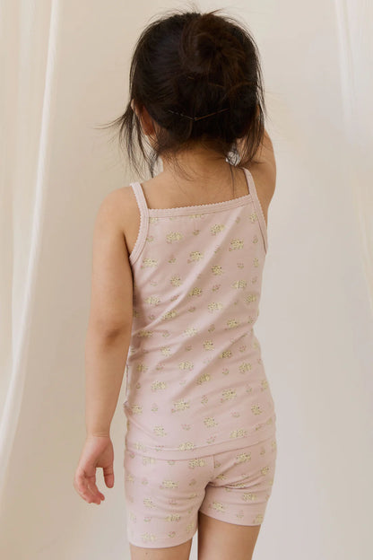 Jamie Kay Organic Cotton Winnie Pyjama Set - Moon Floral Mauve