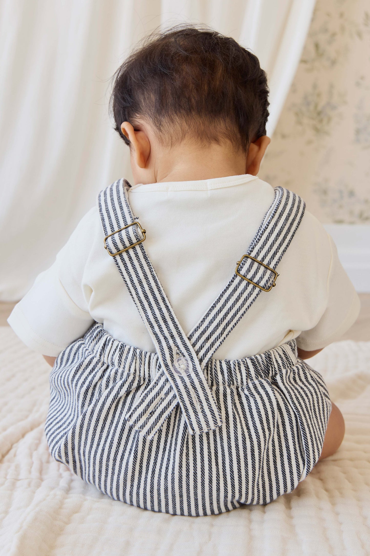 Jamie Kay Pax Playsuit - Sailor Stripe Eclipse / Cloud