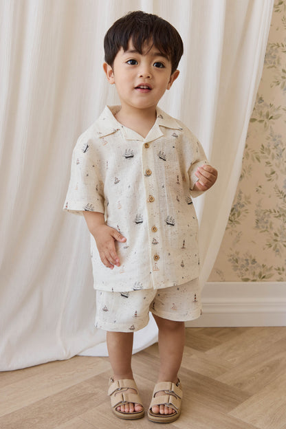 Jamie Kay Organic Cotton Silas Shirt - Sailing Day