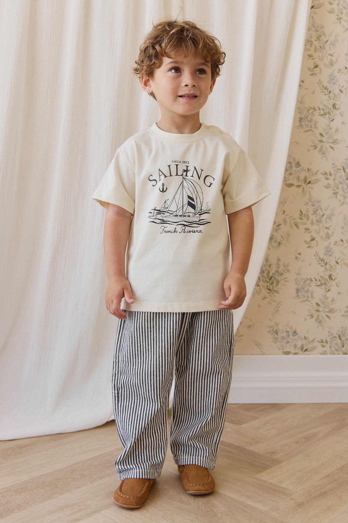Jamie Kay Kingsley Pant - Sailor Stripe Eclipse / Cloud