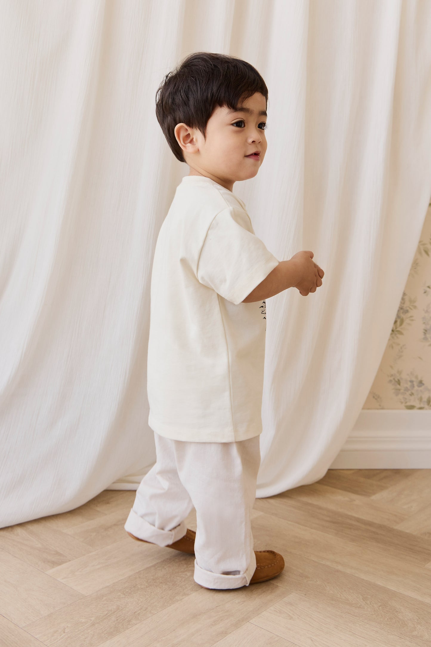 Jamie Kay Organic Cotton Bjorn Tee - French Riviera Eclipse