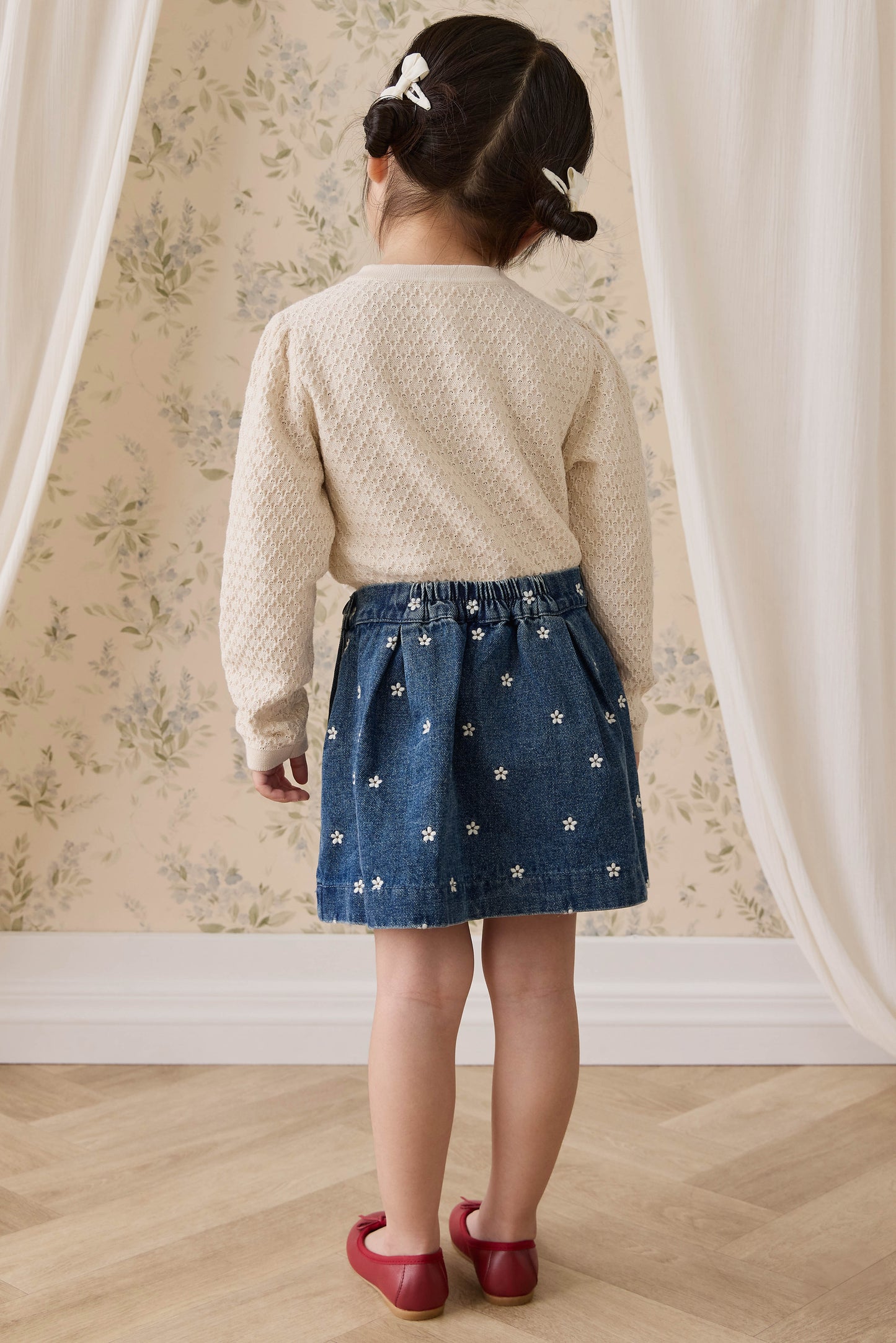 Jamie Kay Etta Skirt - Josie Floral Denim