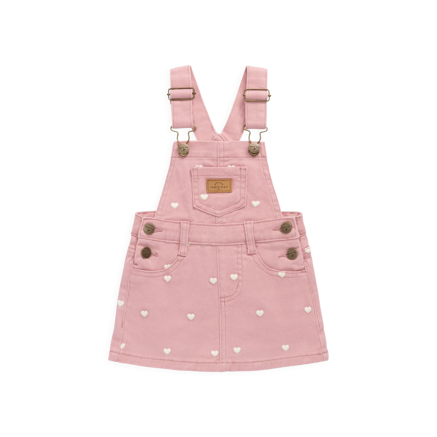 Jamie Kay Classic Overall Dress - Petite Heart Rose