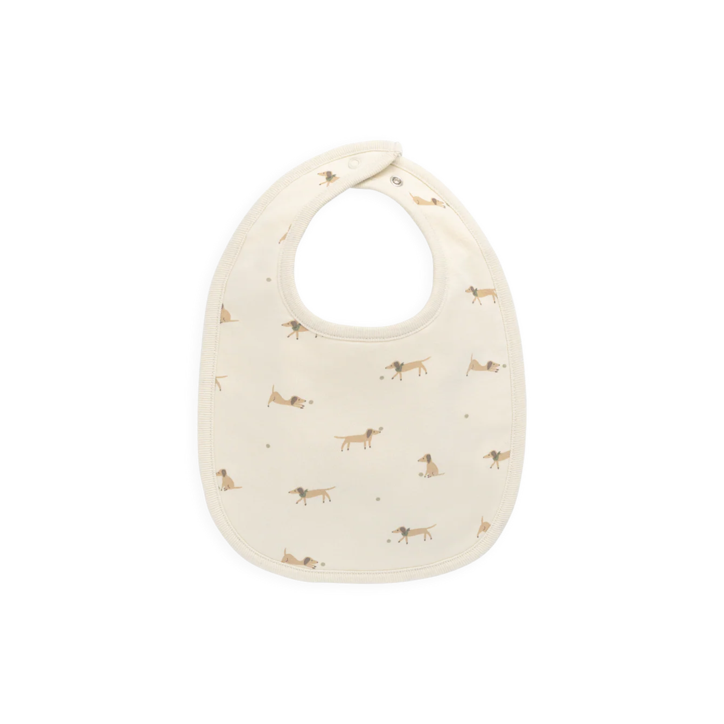 Jamie Kay Organic Cotton Bib - Play Ball Cassava