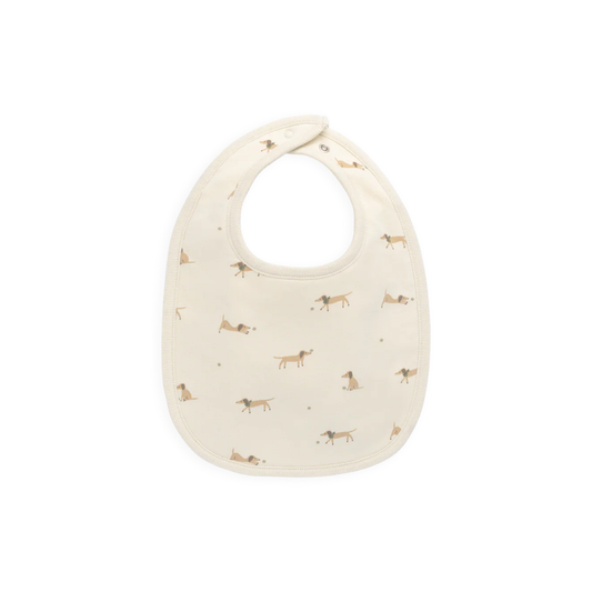 Jamie Kay Organic Cotton Bib - Play Ball Cassava