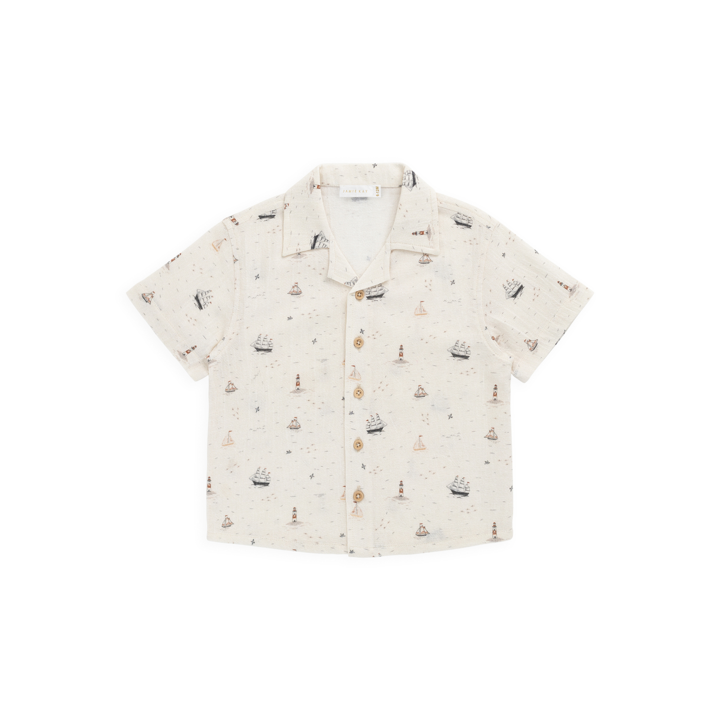 Jamie Kay Organic Cotton Silas Shirt - Sailing Day