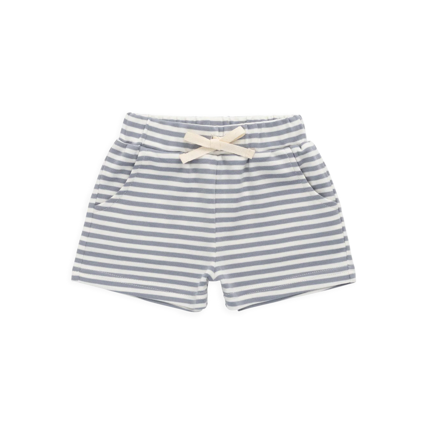 Jamie Kay Pima Cotton Wesley Short - Narrow Stripe Dawn / Cloud