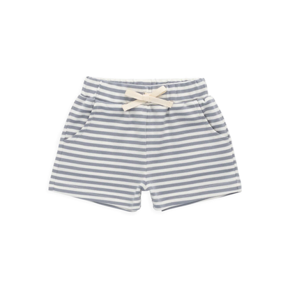 Jamie Kay Pima Cotton Wesley Short - Narrow Stripe Dawn / Cloud