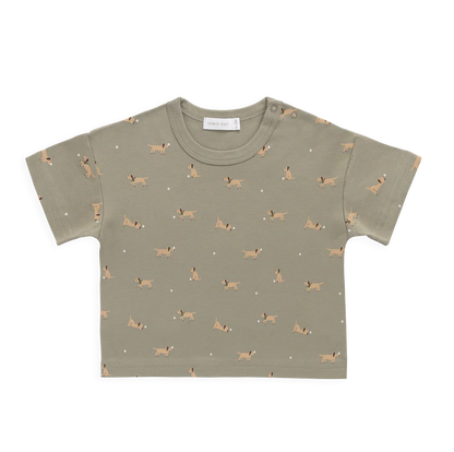 Jamie Kay Pima Cotton Wesley Tee - Play Ball Vert