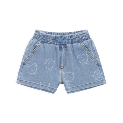 Jamie Kay Reid Denim Short - Bowie Bear Denim