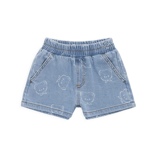 Jamie Kay Reid Denim Short - Bowie Bear Denim