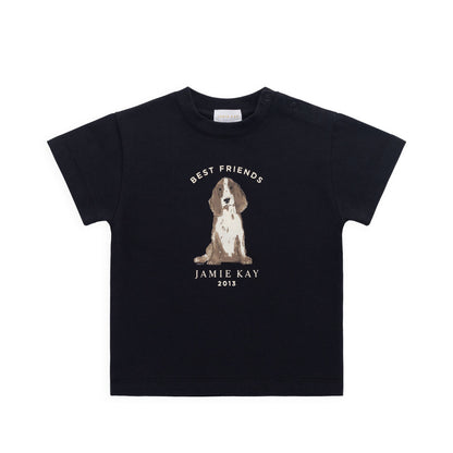 Jamie Kay Organic Cotton Bjorn Tee - Dark Navy Best Friends