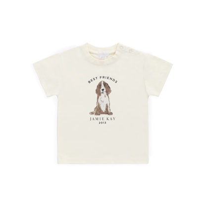 Jamie Kay Organic Cotton Bjorn Tee - Parchment Best Friends