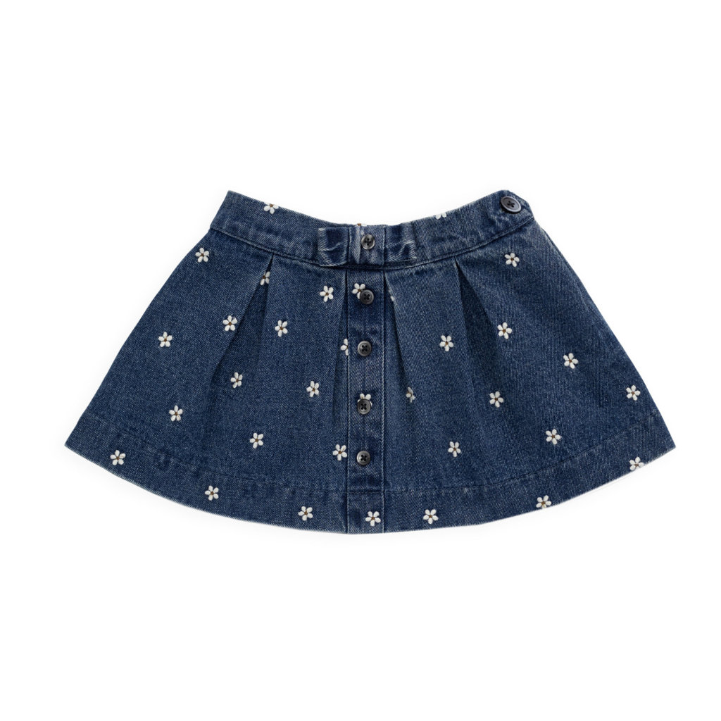 Jamie Kay Etta Skirt - Josie Floral Denim