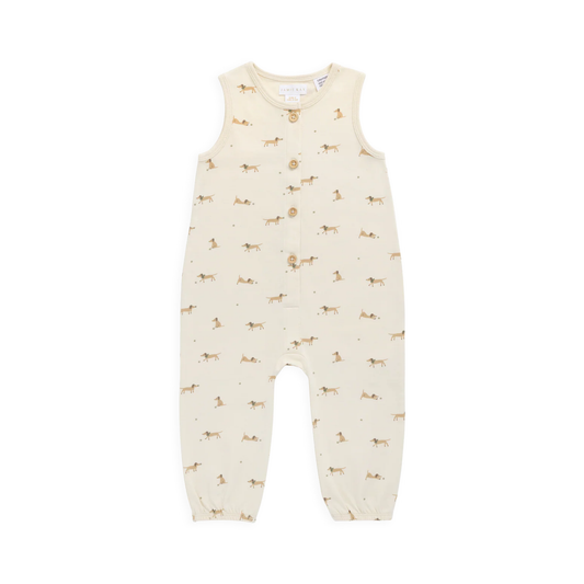 Jamie Kay Organic Cotton Rupert Onepiece - Play Ball Cassava