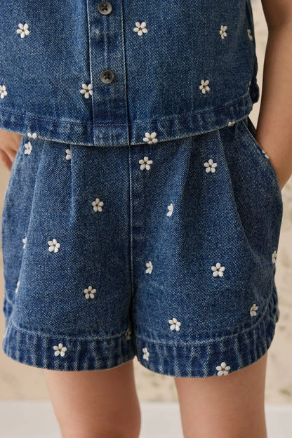 Jamie Kay Jardine Short - Josie Floral Denim