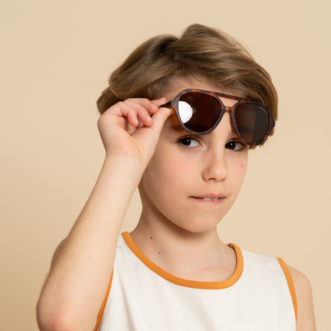 Original Round Sustainable Sunglasses | Bio-Based Bendable Polarized | Tortoise