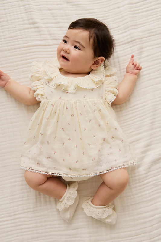 Jamie Kay Organic Cotton Muslin Frannie Playsuit - Willow Rose