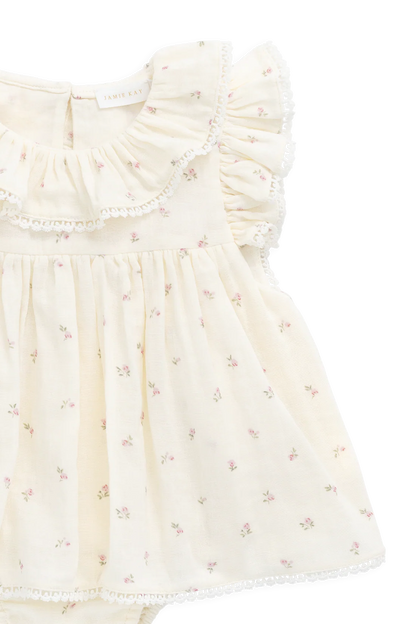 Jamie Kay Organic Cotton Muslin Frannie Playsuit - Willow Rose
