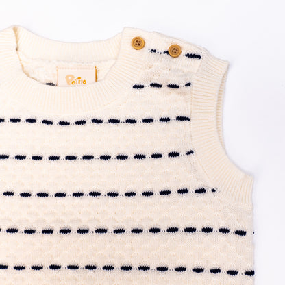 Stripe Vest Sets Navy (6-12M)