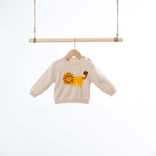 Pullover | Baby Lion Printed Knitted (6-12M / 18-24M)
