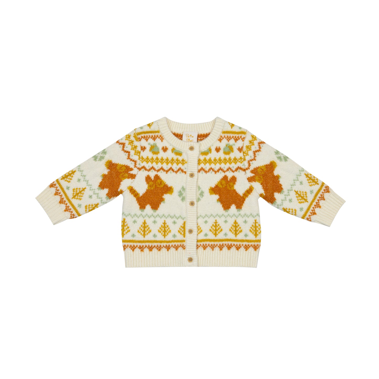 Crew Neck LS Holiday Cardigan - Fiona (6-12M / 18-24M)