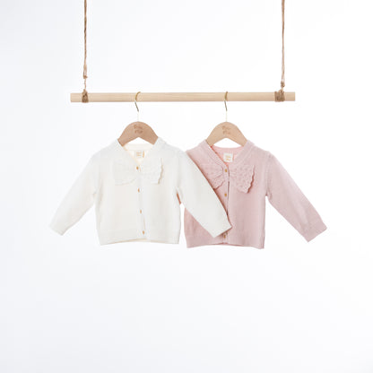 V-neck Cardigan with Bow (6-12M / 18-24M / 2-3Y)