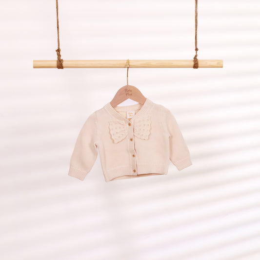 V-neck Cardigan with Bow (6-12M / 18-24M / 2-3Y)