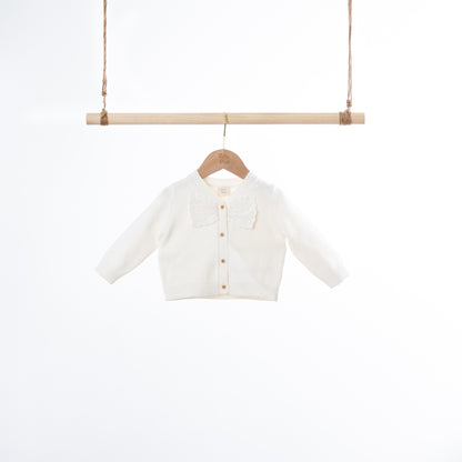 V-neck Cardigan with Bow (6-12M / 18-24M / 2-3Y)