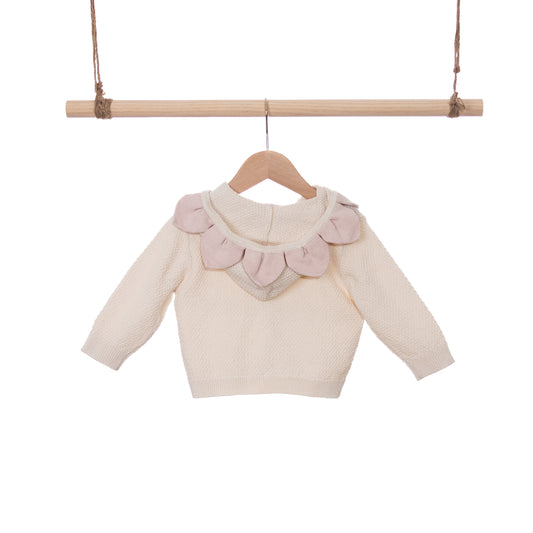Sun Flower Hoodie Cardigan (18-24M / 2-3Y / 4Y)