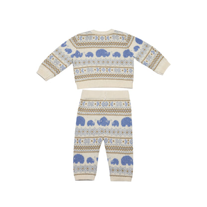 Crew Neck LS Pullover with Pants Holiday Matching Sets - Ethan (6-12M / 18-24M)