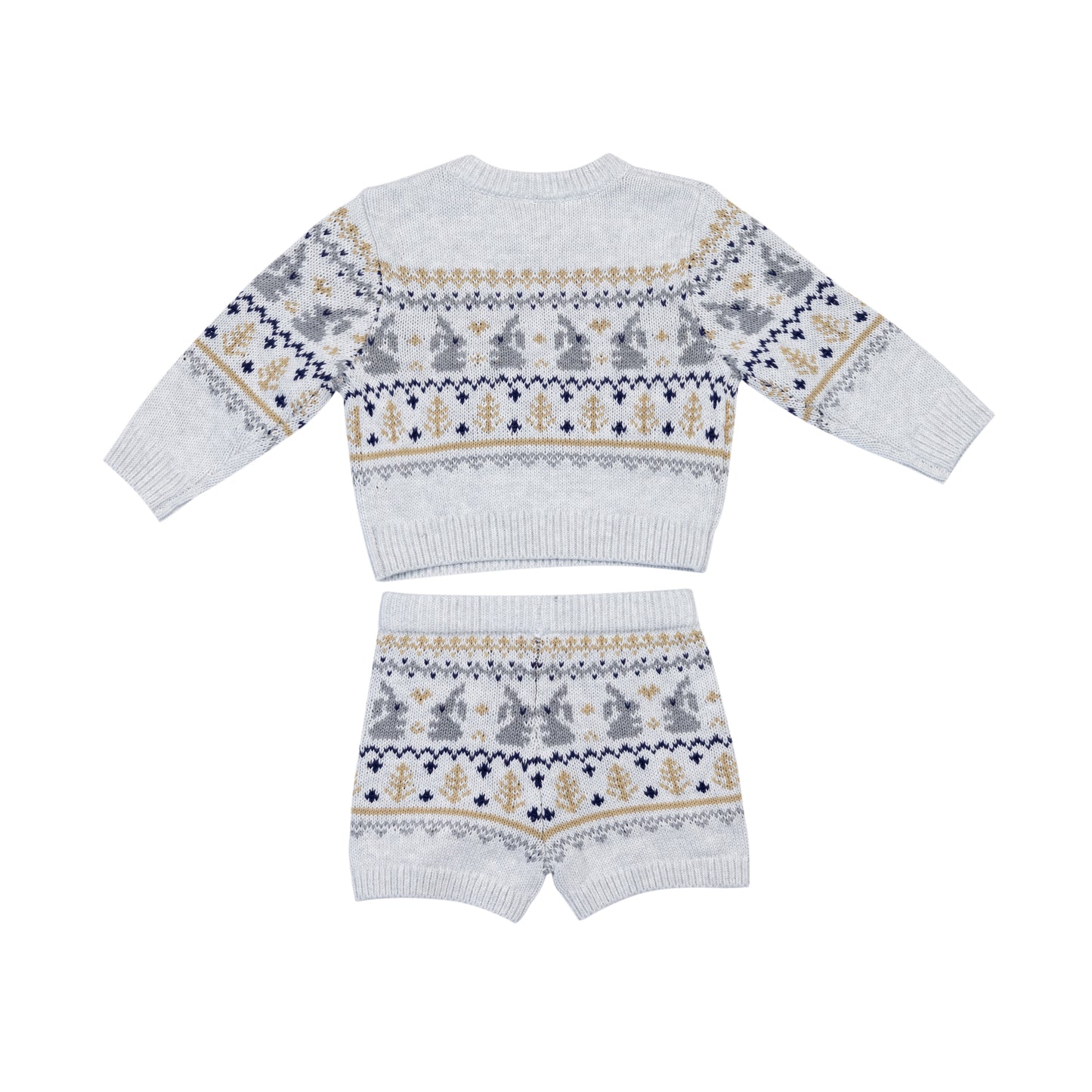 Crew Neck LS Pullover with Shorts Holiday Matching Sets - Bonnie (6-12M / 18-24M)