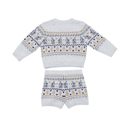 Crew Neck LS Pullover with Shorts Holiday Matching Sets - Bonnie (6-12M / 18-24M)