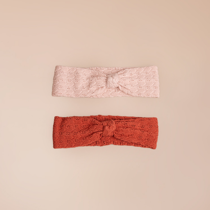 Pointelle Headband with Knots (6-12M / 2-3Y)